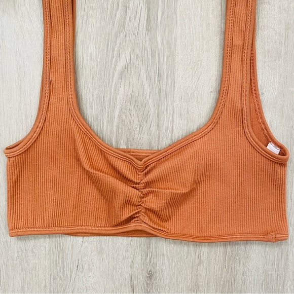 Urban Outfitters Pullover Bralette Orange Sz XL - Picture 2 of 6